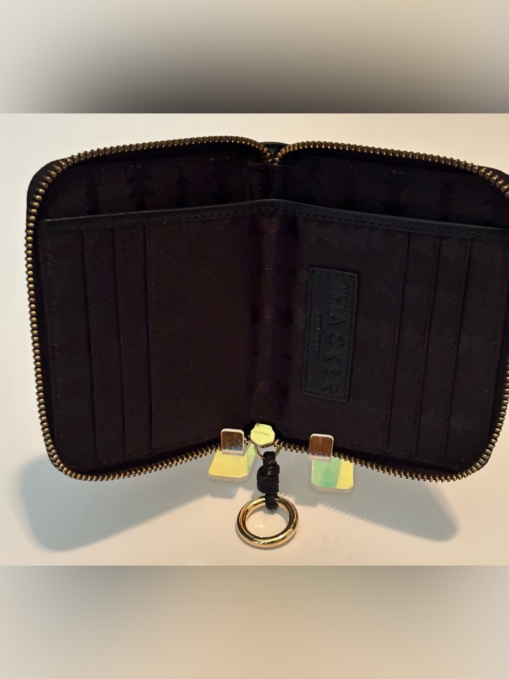 NWOT Thacker New York | Julia Zip-Around Wallet | Black Leather - Picture 6 of 10